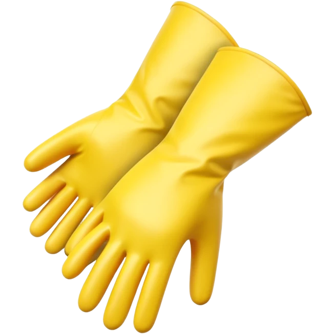 Yellow Rubber gloves emoji