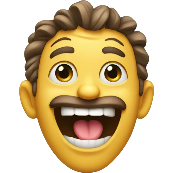 Smiley goofball emoji