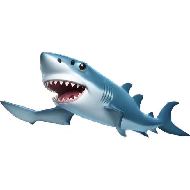 Shark in a house emoji