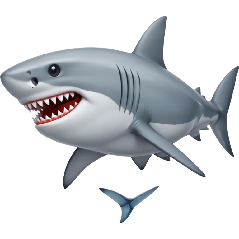 a shark wearing Nike shoes emoji