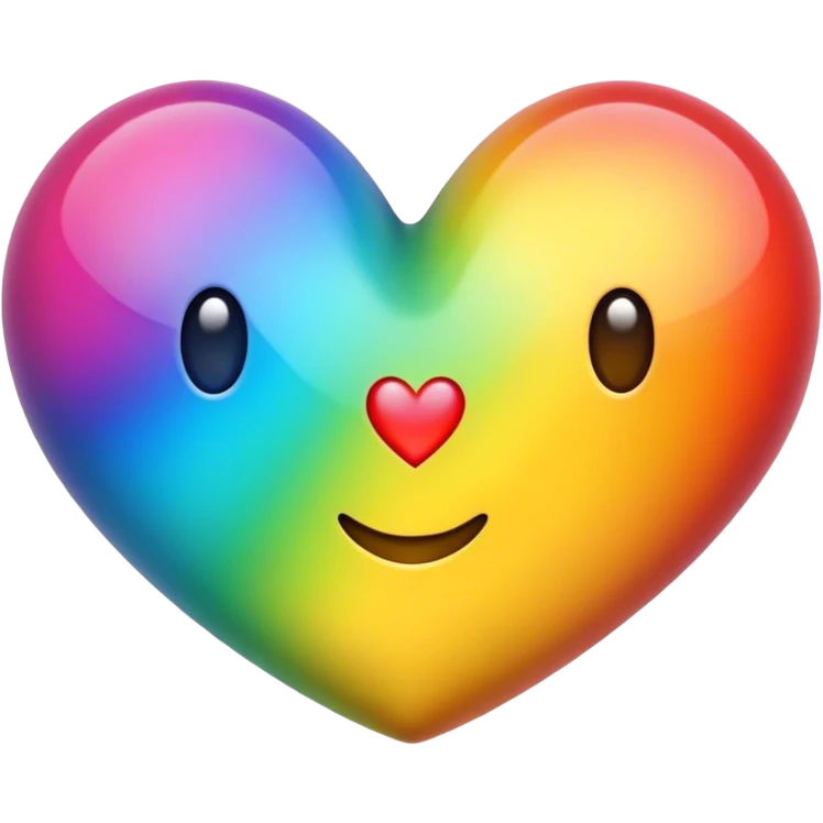 Cœur, multicolore emoji