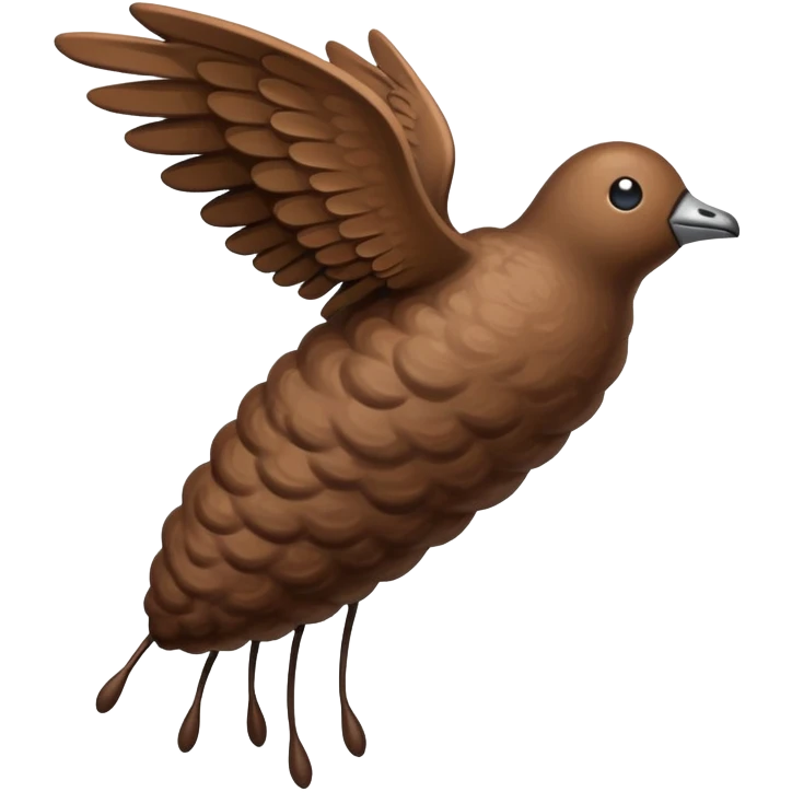 turd flying sideways emoji