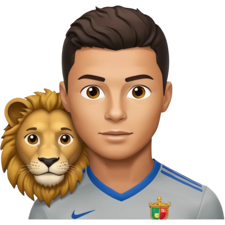 رونالدو با شیر emoji