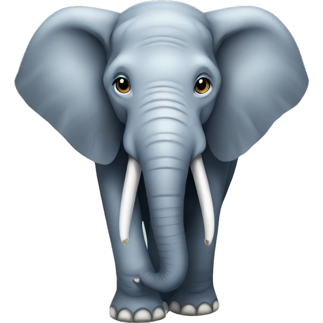 A smart elephant emoji
