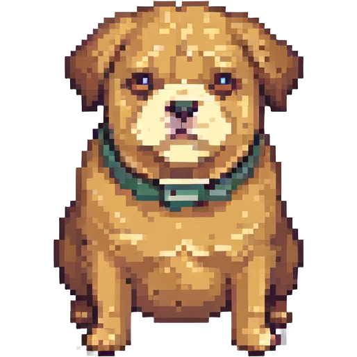 a fat dog emoji
