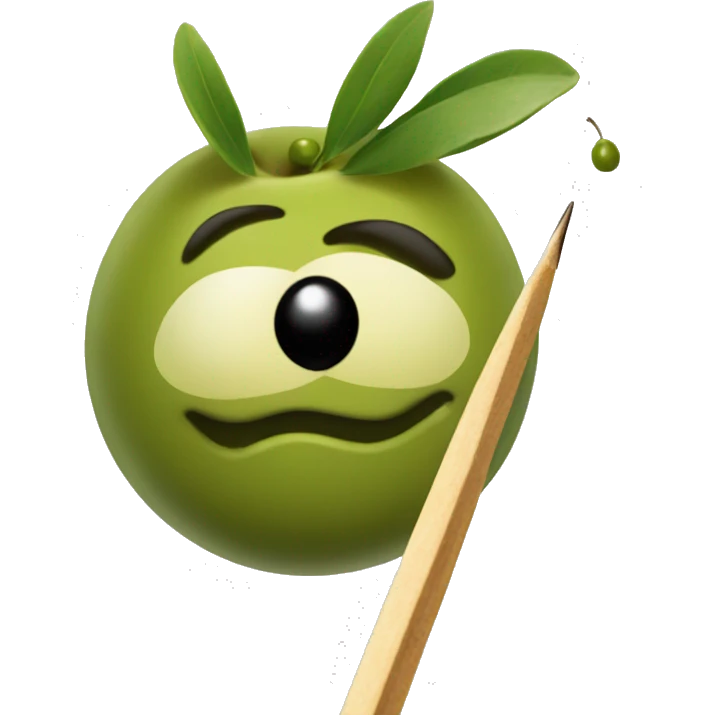 Olives on a toothpick  emoji