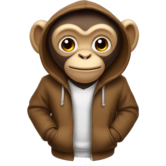 monkey with a hoodie emoji