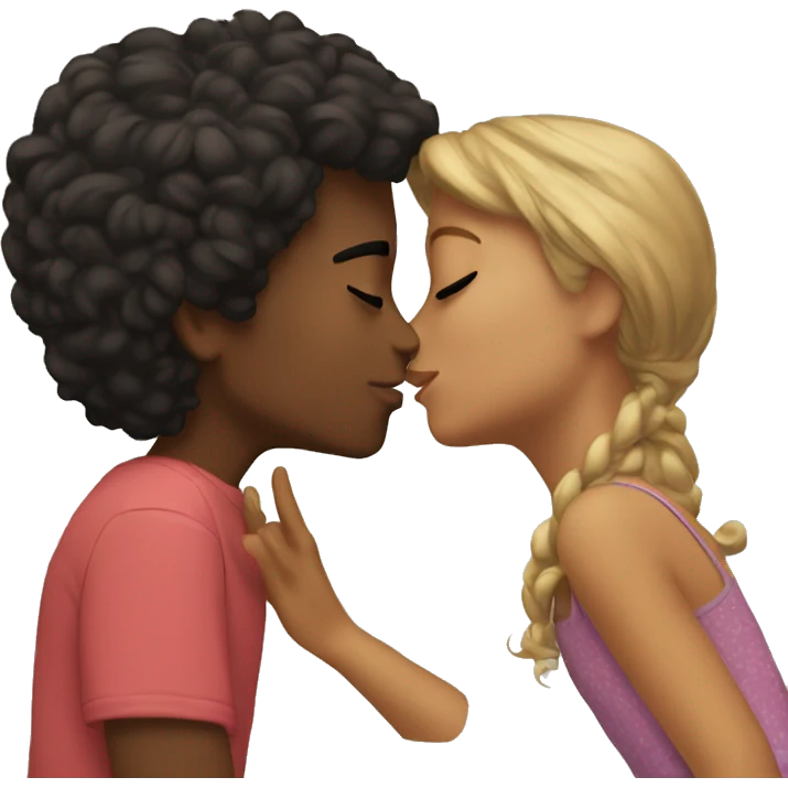 Me kissing Estefanía  emoji