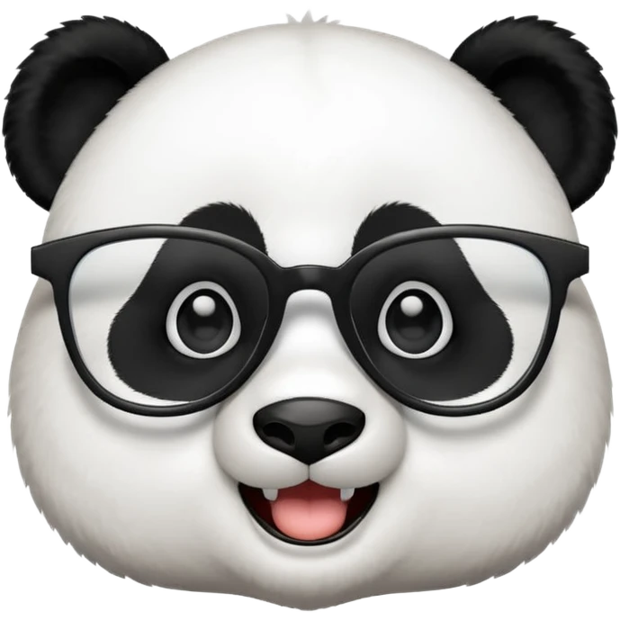 Panda with glasses emoji