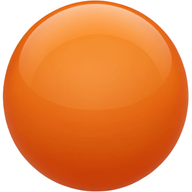 orange plastic ball emoji