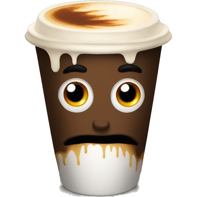 Coffee with Halloween emoji