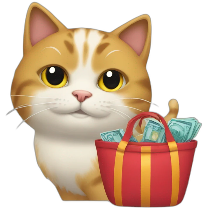 Cat buying hawit emoji