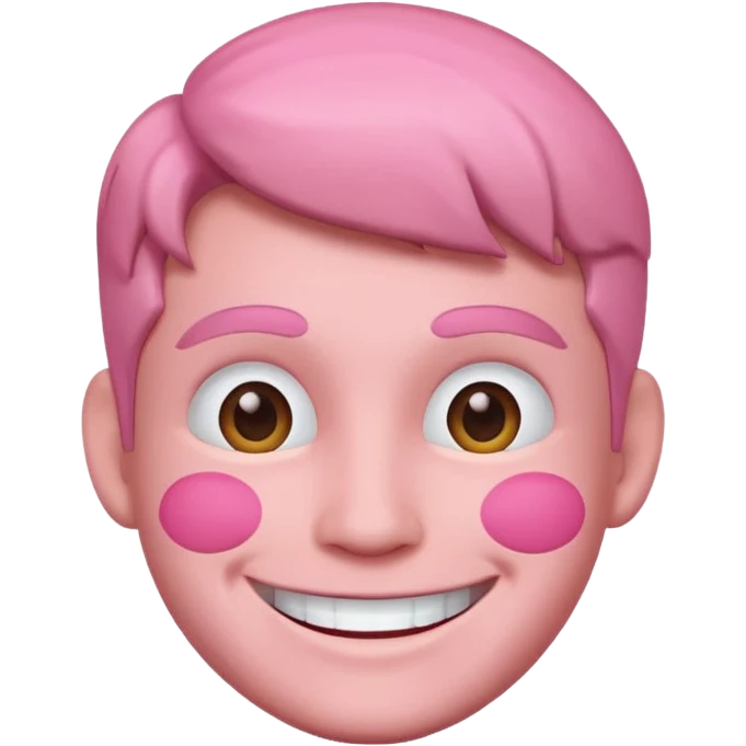 Barbie doll Ken Head pink  emoji