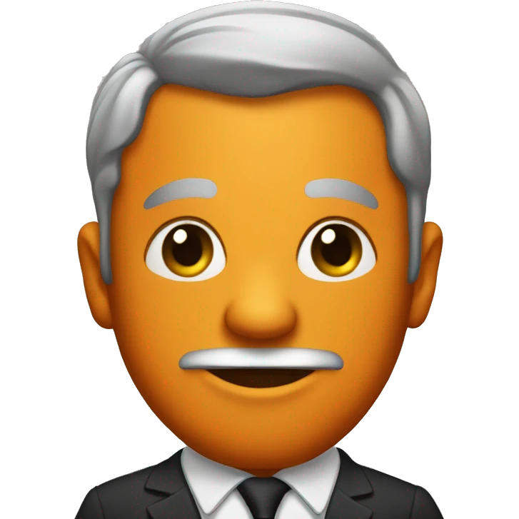 A mayor with a pumkin face emoji