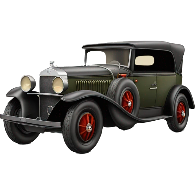  1930 hot rod WW1 Mercedes German Staff Car emoji
