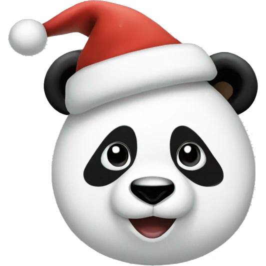 christmas panda emoji
