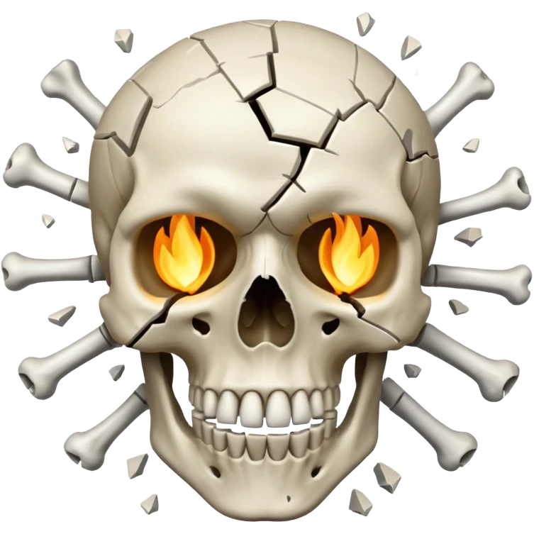 Exploding skull emoji
