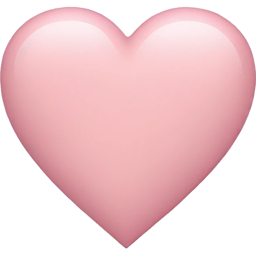 pastel pink heart emoji