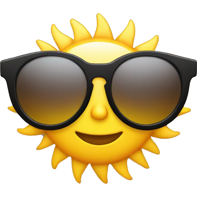 sun wearing sunglasses emoji