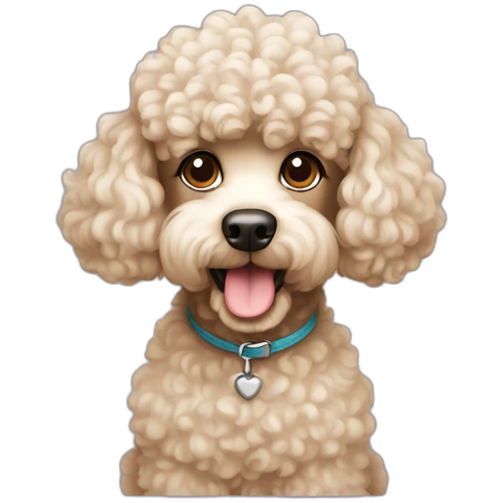 dog poodle emoji