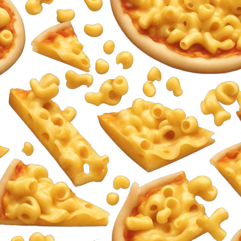 mac and cheese on pizza emoji