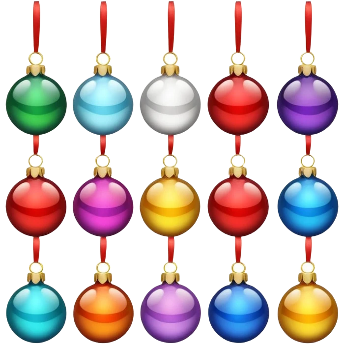Christmas decorations emoji