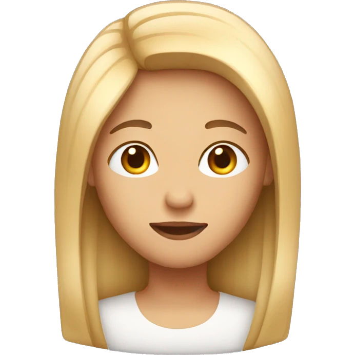 person with straight hair emoji