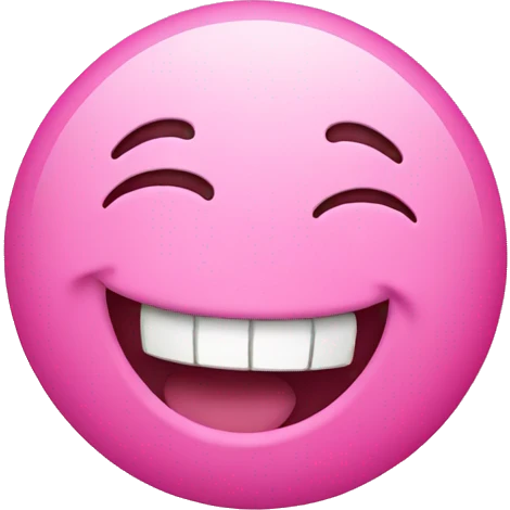Laughing emoji pink emoji