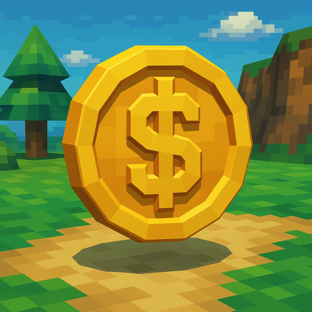 investment symbol, low poly 3D style emoji