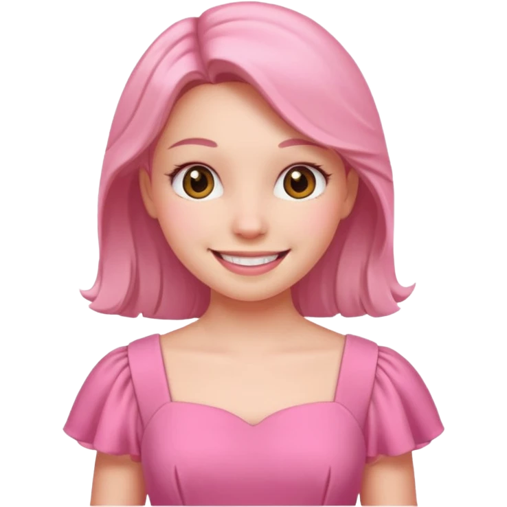 pink dress girl emoji