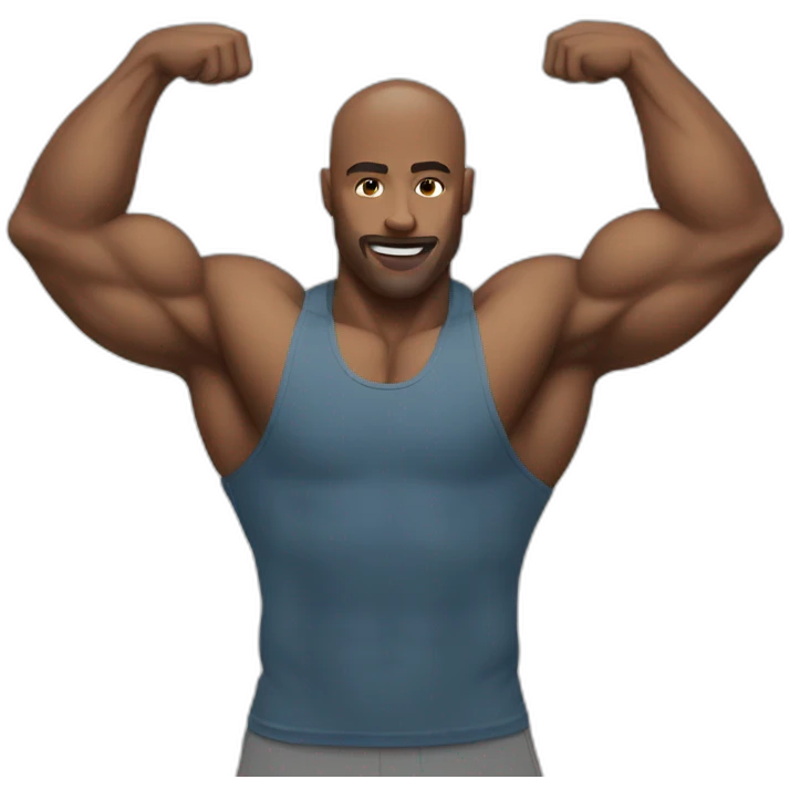 man doing triceps emoji