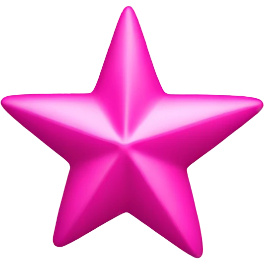 Pink star emoji