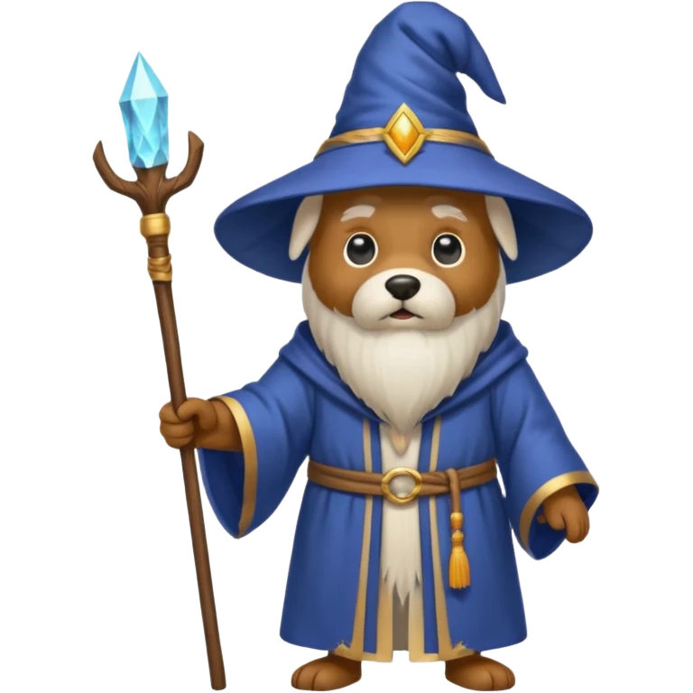 Dog wizard emoji