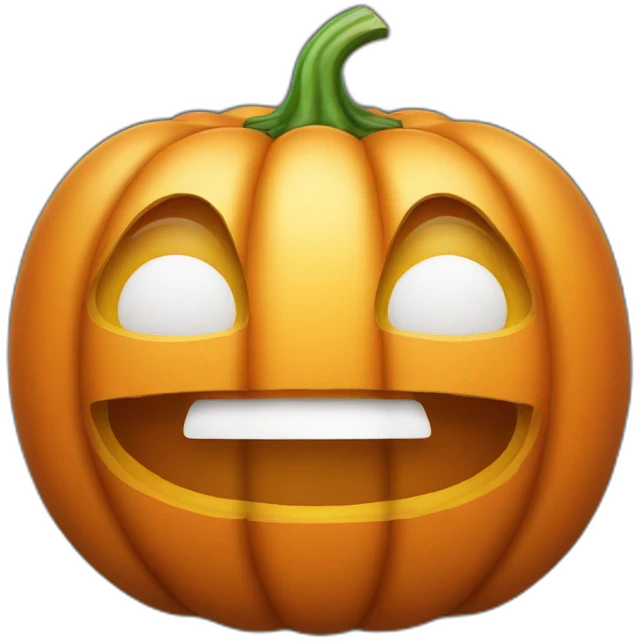Orange pumpkin emoji