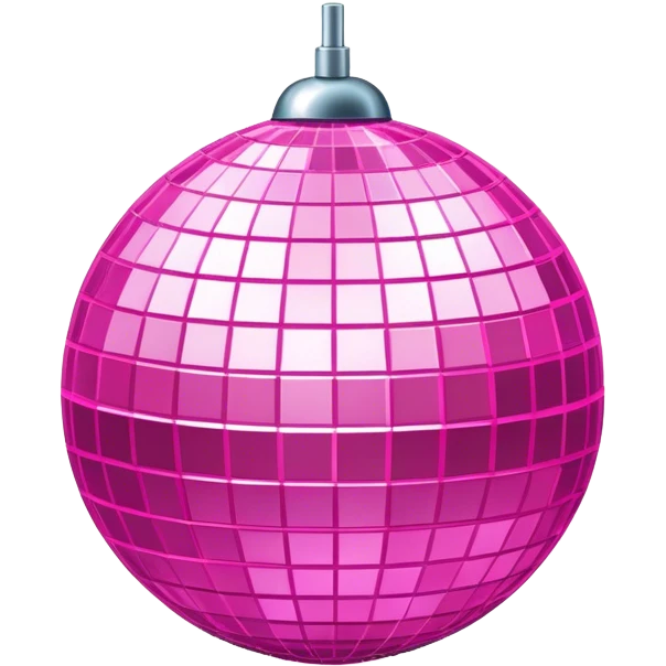 Disco ball in pink emoji