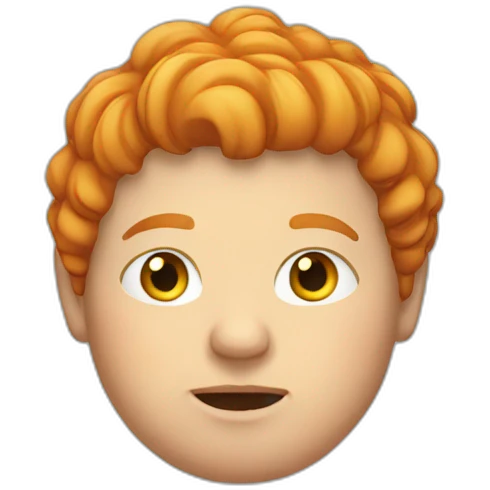 fat ginger with hoodie emoji