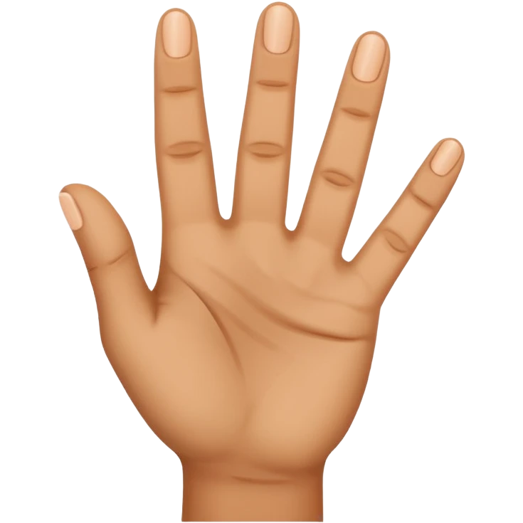 a what a hand with three fingers up emoji