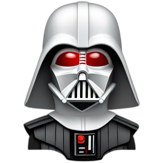 darth vader white red emoji