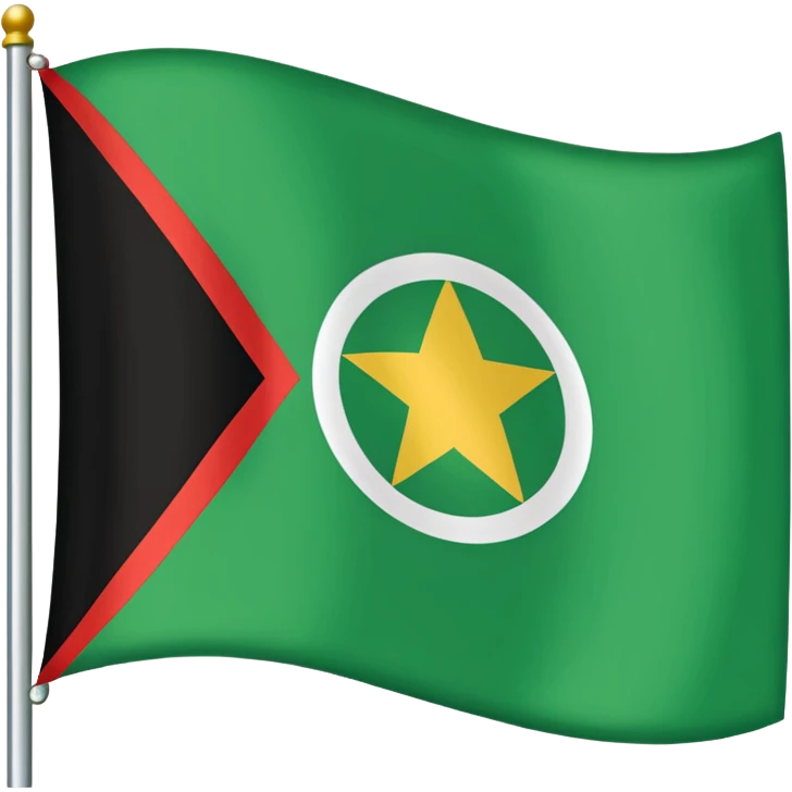 Just do a simple flag I want to put in my bio. Have u seen the panjshir flag do that it’s not in the emojis but make it exactly like the picture don’t add anything else. It’s green on top white in middle and black on bottom something search it up and make it in a shape of flag like the emojis. emoji