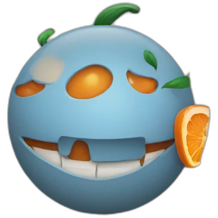 Un oranger emoji