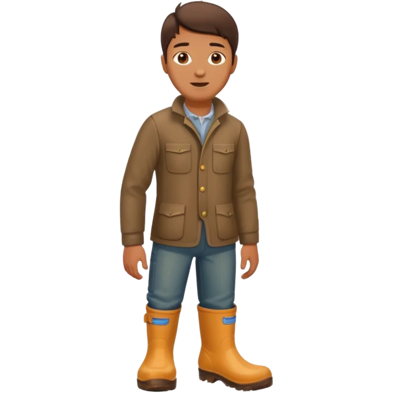 rubber boots men emoji
