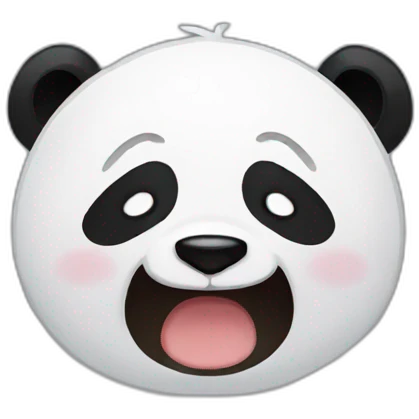 Panda crying 😭 emoji