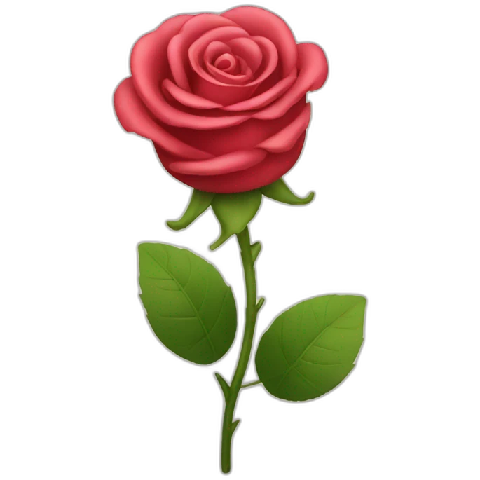 Cute rose with cute smile emoji  emoji