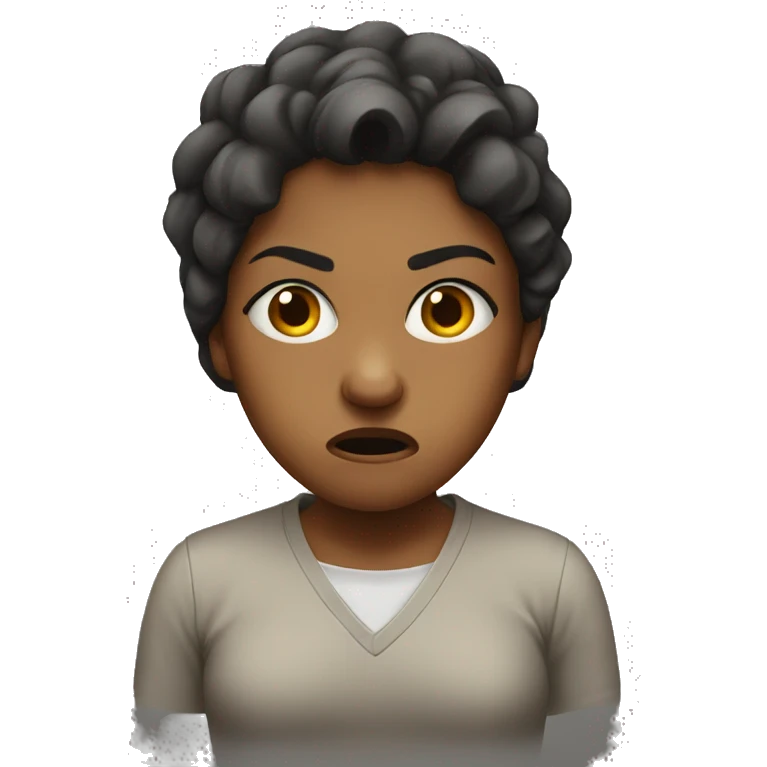 Girl angry  emoji