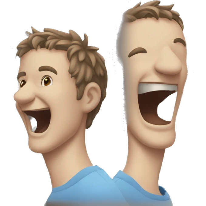 Eric zemour qui fait un grand sourire  emoji