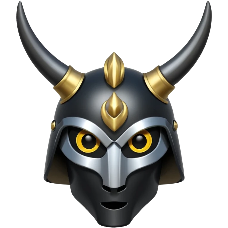 black horn helmet emoji