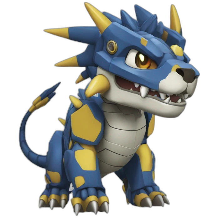 Digimon metalgarurumon emoji