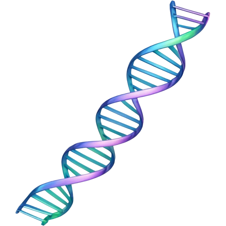 A single helical ribbon representing mRNA, twisting smoothly like a corkscrew or spiral staircase but with only one ribbon; no ladder rungs, no paired bases, no second strand.  Focus on one continuous strand only.” emoji
