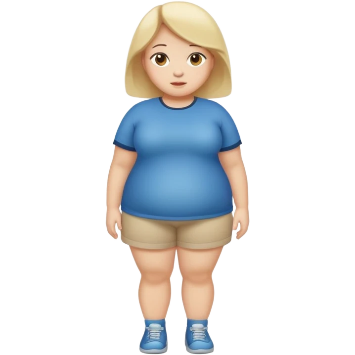 Fatty girl full body emoji