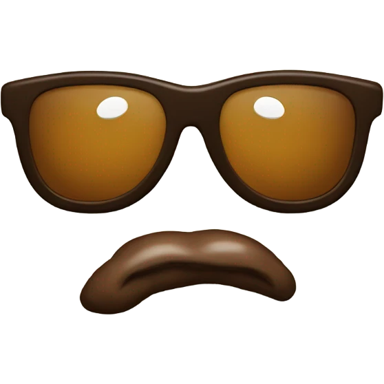 A poop with sunglasses emoji
